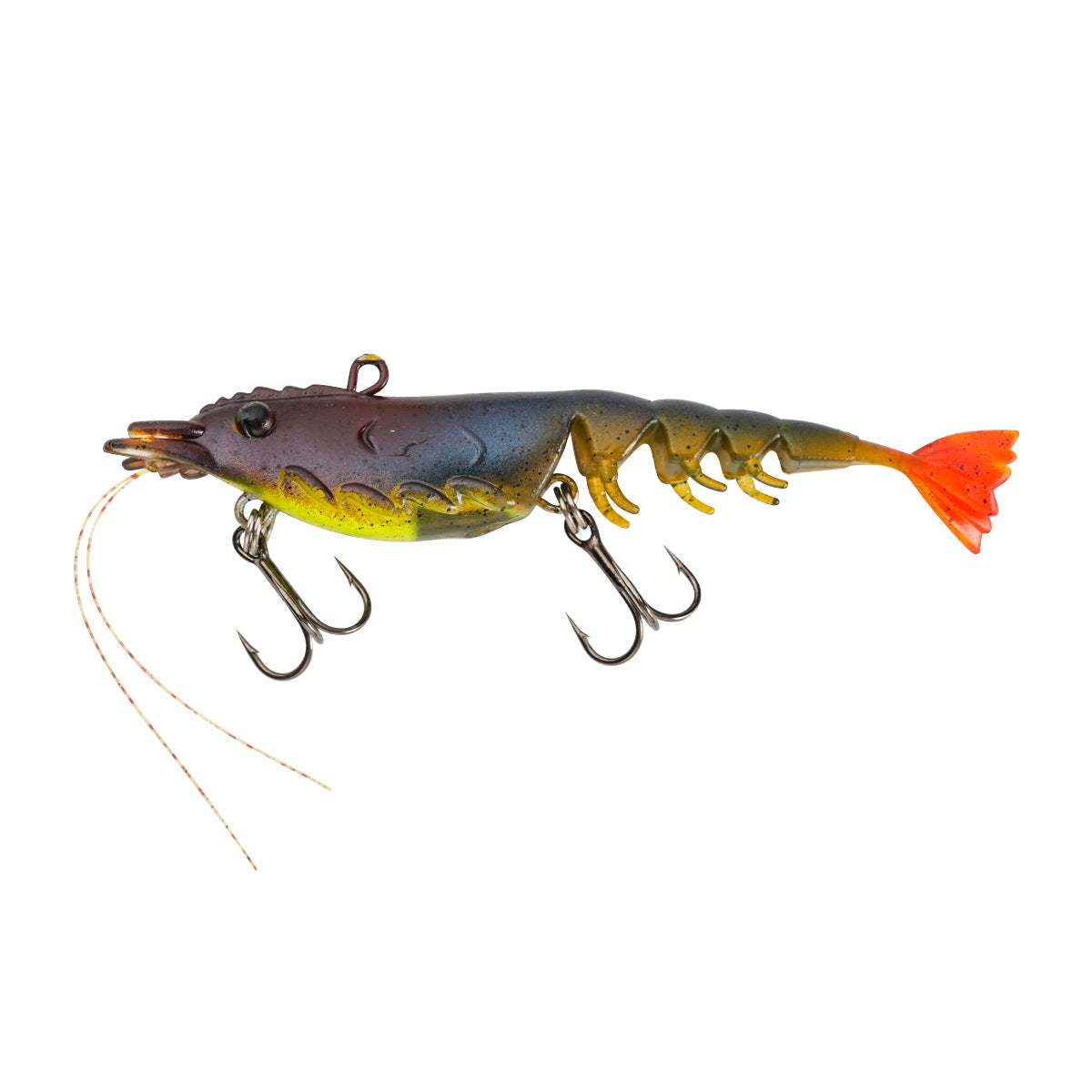 YEZIXIN Multi Joint Lead Head Soft Shrimp Lure 11g Lifelike Articulated Swimbaits for Bass Perch Saltwater Fishing