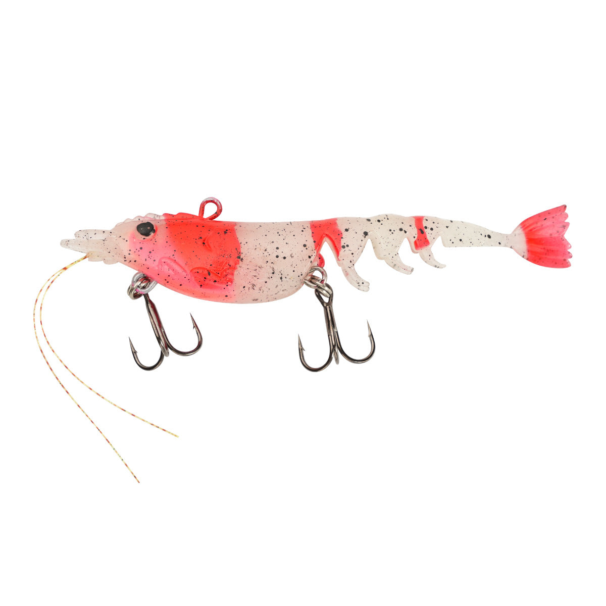 YEZIXIN Multi Segment Lead Head Soft Shrimp Lure 11g Lifelike Articulated Swimbaits for Saltwater Bass Fishing