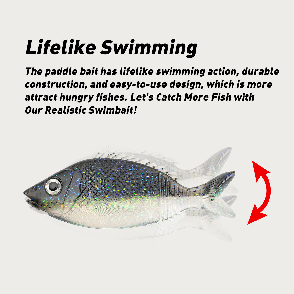 YEZIXIN New Temu Soft Fish Lure for Sunfish Bass Perch Saltwater Freshwater Multi Species Fishing