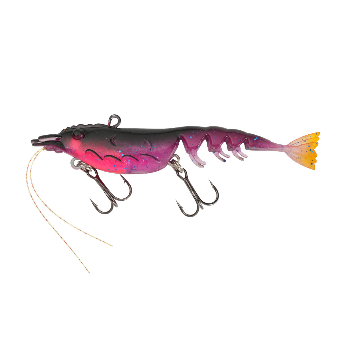 YEZIXIN Multi Joint Lead Head Soft Shrimp Lure 11g Lifelike Articulated Swimbaits for Bass Perch Saltwater Fishing